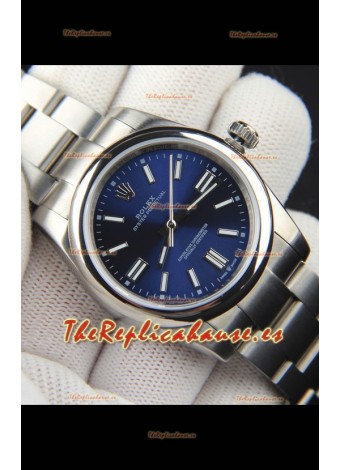 Rolex Oyster Perpetual Movimiento Japonés Reloj Réplica36MM - Dial Azul