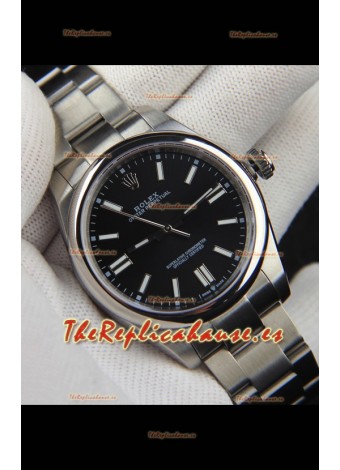 Rolex Oyster Perpetual Movimiento Japonés Reloj Réplica41MM - Dial Negro