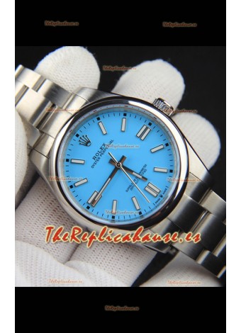 Rolex Oyster Perpetual Movimiento Japonés Reloj Réplica41MM - Dial Azul Tiffany