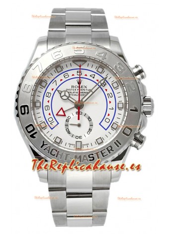 Rolex Yachtmaster II Acero Inoxidable Ref.116689 Oro Blanco Bisel chapado en Oro