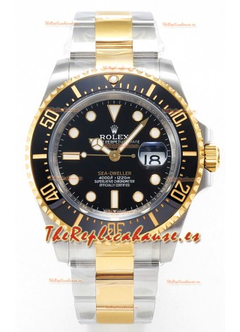 Rolex Sea-Dweller Super Clone 126603 Reloj Réplica Suizo Réplica Espejo 1:1 Caja en Dos Tonos Acero 904L