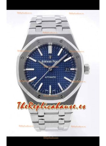 Audemars Piguet Royal Oak Reloj Réplica a espejo 1:1 41MM Dial Azul de Acero 904L Movimiento CALIBRE 4302