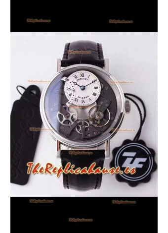 Breguet Tradition 7057BR/R9/9W6 Caja de Acero Dual Tourbillon Reloj Réplica Suizo