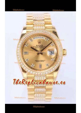 Rolex Day Date Presidential Reloj Oro Amarillo 18K 36MM - Dial Oro Calidad a Espejo 1:1
