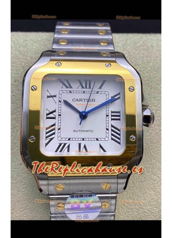 Santos De Cartier  Réplica a Espejo 1:1 - 36MM Reloj Oro Amarillo de Dos Tonos
