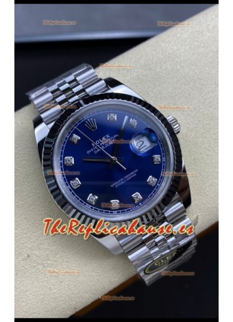 Rolex Datejust 126334 41MM ETA 3235 Reloj Réplica Suizo a Espejo 1:1 en Acero 904L Dial Azul