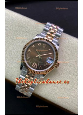 Rolex Datejust 278271 31MM Reloj Réplica Suizo en Acero 904L Dial Marrón - Réplica a Espejo 1:1