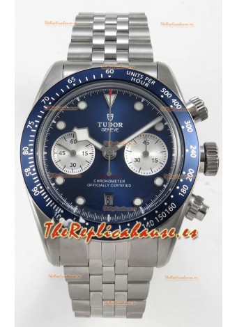 Tudor Super Clone Black Bay Reloj Cronógrafo Dial en Azul Oscuro