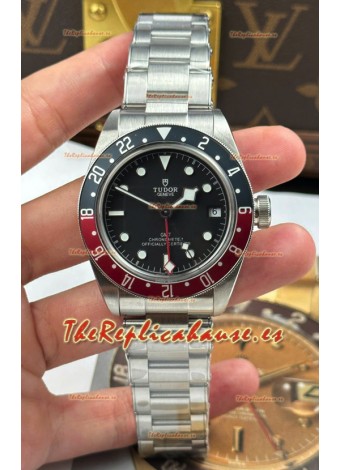 Tudor Black Bay Super Clone Edición GMT Dial Negro Reloj Réplica Suizo