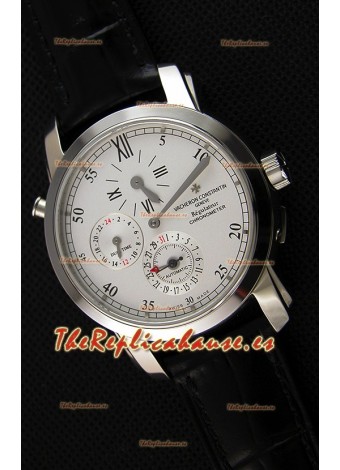 Vacheron Constantin Malte Dual Time Regulator Reloj Réplica Suizo de Acero