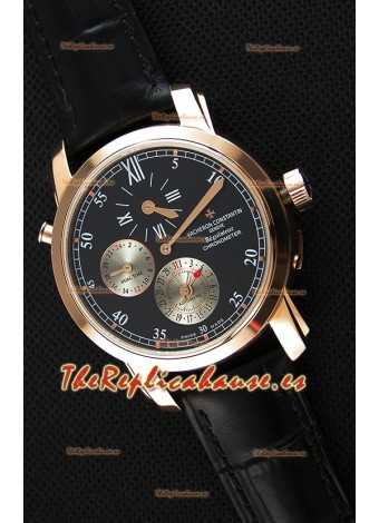 Vacheron Constantin Malte Dual Time Regulator Reloj Réplica Suizo Oro Rosa