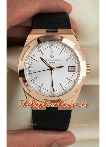 Vacheron Constantin Super Clone Overseas Edition Caja Oro Rosado Correa de Goma