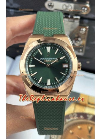 Vacheron Constantin Super Clone Edición Overseas Caja Oro Rosado Correa Goma