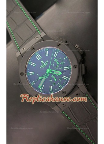 Hublot Big Bang Caja de Cerámica, Acabado Mate y Marcas Verdes
