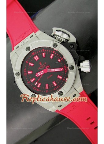 Hublot Big Bang Keng Reloj Suizo Sumergible 4000M en Rojo