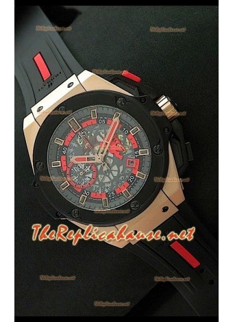 Hublot Keng Power Manchester United Reloj Suizo en Oro Rosa