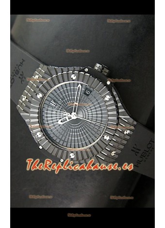 Hublot Caviar Full Black Carcasa de Cerámica Réplica Suiza – 1:1 Réplica Espejo