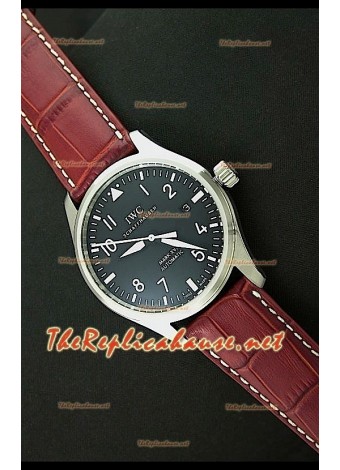 IWC Mark XVI Reproducción Reloj Suizo en Acero - 40MM - Correa Marrón