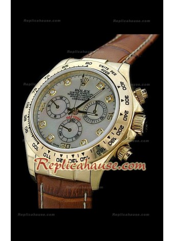 Rolex Daytona Reproducción Reloj Cosmógrafo Suizo con Esfera Perla 