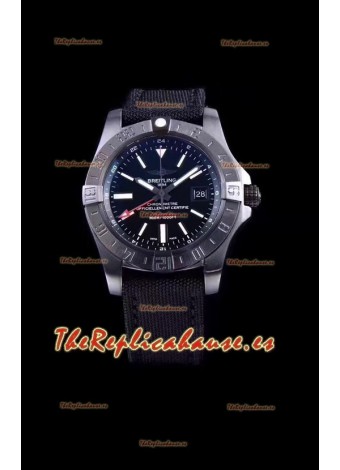 Breitling Avenger II BlackSteel GMT Reloj Réplica Suizo a espejo 1:1 Último