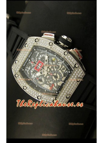 Richard Mille Edición Felipe Massa, Reloj Réplica Suiza, Caja de Titanio