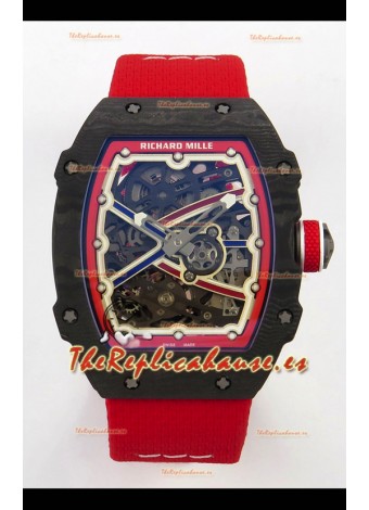 Richard Mille RM67-02 Negro NTPT 37 Gramos Movimiento clon CRMA7