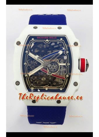 Richard Mille RM67-02 Blanco NTPT 37 Gramos Movimiento clon CRMA7