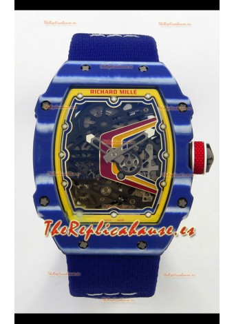 Richard Mille RM67-02 Azul NTPT 37 Gramos Movimiento clon CRMA7
