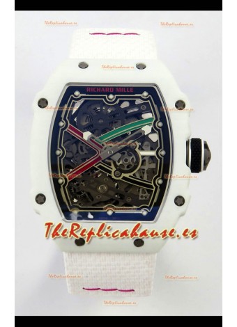Richard Mille RM67-02 Blanco NTPT 37 Gramos Movimiento clon CRMA7