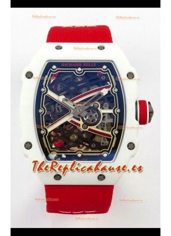 Richard Mille RM67-02 Blanco NTPT 37 Gramos Movimiento clon CRMA7