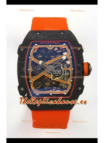 Richard Mille RM67-02 Negro NTPT 37 Gramos Movimiento clon CRMA7