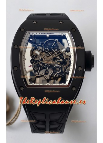 Reloj Richard Mille RM055 MVMNT con volante de inercia variable con bisel interior de cerámica blanca, superclone