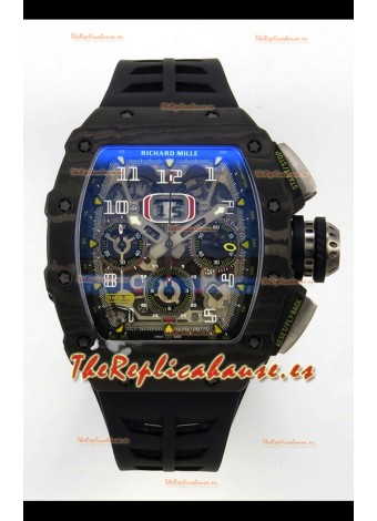 Reloj Richard Mille RM11-03 Superclon con caja de carbono negro y TPT