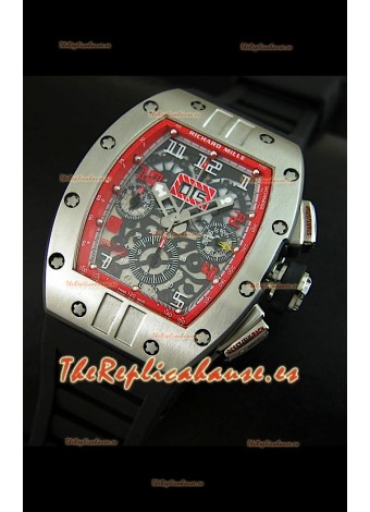 Richard Mille RM011 Edición Filipe Massa Carcasa de PVD Réplica Suiza