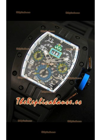 Richard Mille RM011 Edición Filipe Massa Carcasa de PVD Réplica Suiza