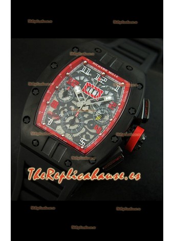 Richard Mille RM011 Edición Filipe Massa  Carcasa de PVD Réplica Suiza