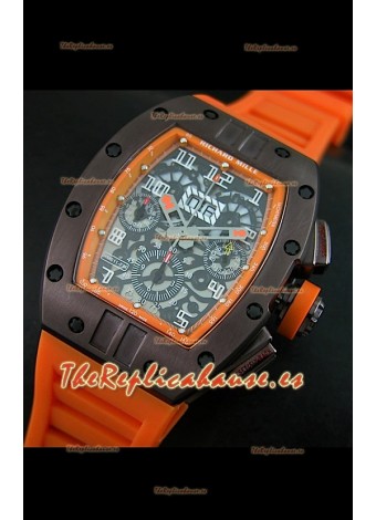 Richard Mille RM011 Edición Filipe Massa Carcasa de PVD Réplica Suiza