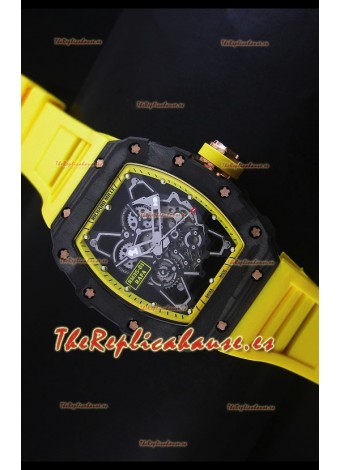 Richard Mille RM35-01 Edición Rafael Nadal, Reloj Réplica Suizo Indicadores en Amarillo