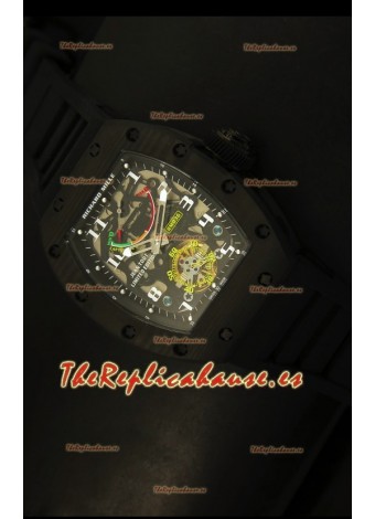 Richard Mille RM036 Jean Todt Forged Carbon Bezel Titanium Watch - Edición Todo en Negro