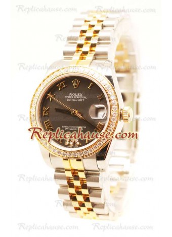 Rolex Datejust Oyster Perpetual Reloj Suizo de imitación - 33MM