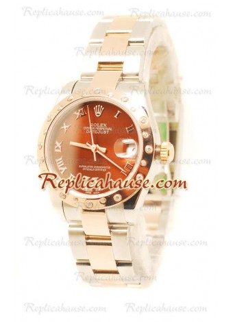 Datejust Rolex Reloj Suizo en dos tonos Oro Rosa- 36MM