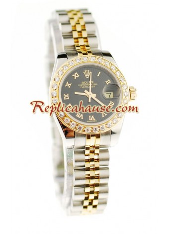 Rolex Datejust Dos Tonos Dama Reloj Réplica