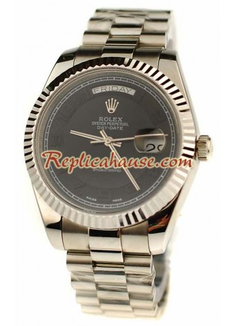 Rolex Réplica Day Date Silver Reloj Suizo