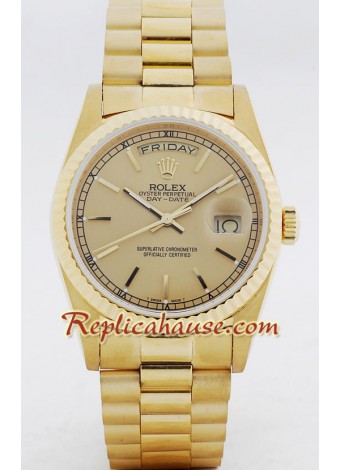 Rolex Réplica Day Date Gold