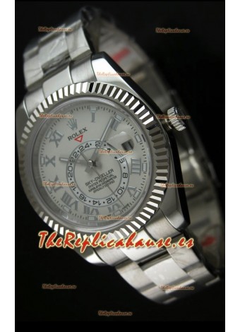 Rolex Sky-Dweller Reloj en Acero Inoxidable Dial Blanco