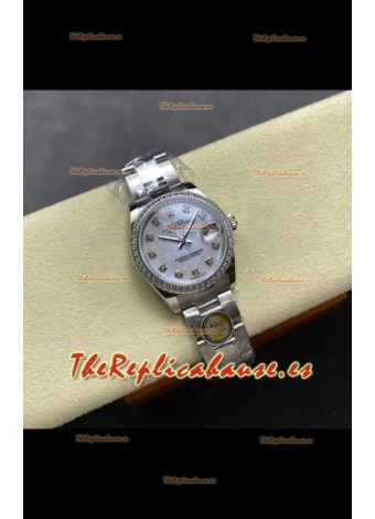 Reloj Rolex Superclon Datejust de 31 mm con esfera perlada y esfera Oyster Superclon