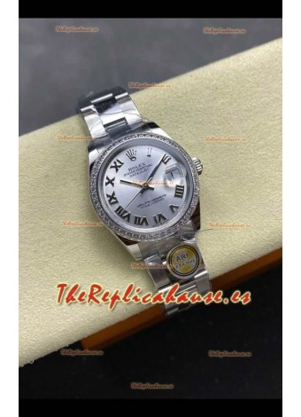 Reloj Rolex Superclon Datejust de 31 mm con esfera blanca y esfera Oyster Superclon