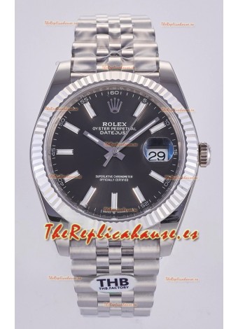Reloj Datejust Superclon 126334 con esfera gris, 41 mm, MVMNT con volante de inercia variable 3235