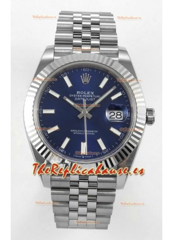 Reloj Datejust Superclon 126334 con esfera azul, 41 mm, MVMNT con volante de inercia variable 3235