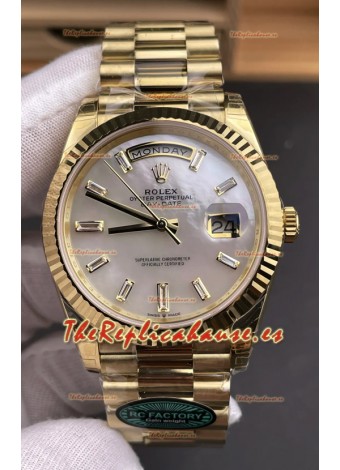 Reloj Rolex Day Date 228238 de oro amarillo con esfera perlada, réplica de alta calidad